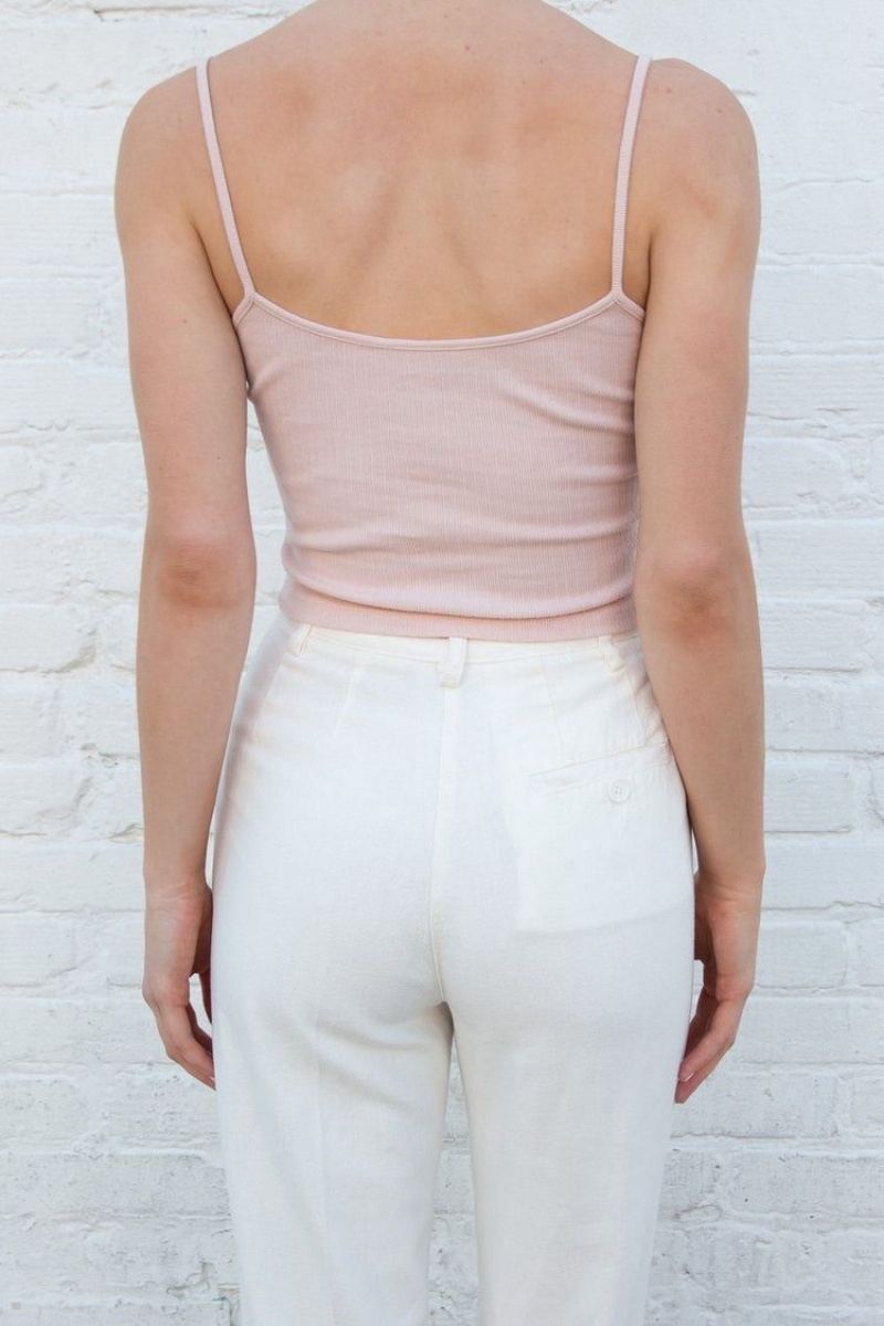 Debardeur Brandy Melville Lorene Cropped Rose | ZYM-11701729